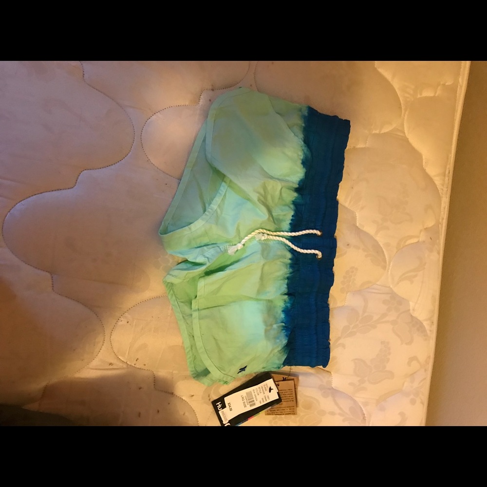 Blue and light blue swim shorts